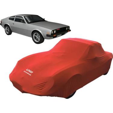 Imagem de Capa De Tecido Para Carro Antigo Puma Gtb - Mz, Vermelha