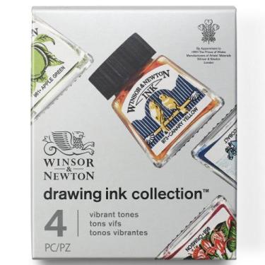 Imagem de Tinta Para Desenho Winsor & Newton 14ml Vibrant Tones 4 Cores