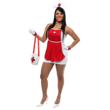 Imagem de Fantasia Enfermeira Adulto Feminino - Jade Fashion, GG