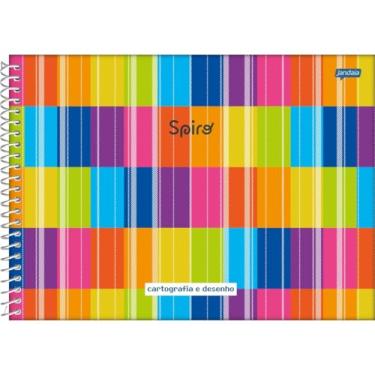 Imagem de Caderno Espiral 275X200Mm Capa Dura Cartografia 80Fls 04/Pt Stella Fsc