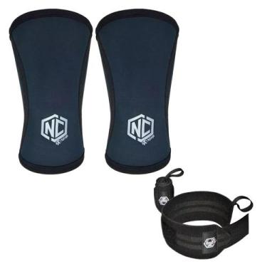 Imagem de Par Joelheira Alta performance com Munhequeira Wrist Wrap NC - NC EXTR