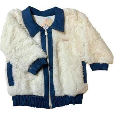 Imagem de Casaco Jaqueta Luxo Menina Dupla Pelo Inverno Forrada B8953-Feminino