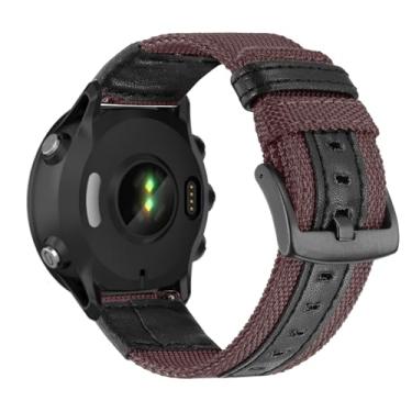 Imagem de Pulseira Compatível com Garmin Fenix 5X GPS/Fenix 5X Puls Pulseiras de Nylon e Couro com Ajustáveis de Esportivas Respirável Correias de Substituição para Garmin Fenix 5X/Fenix 5X Puls Band (C)