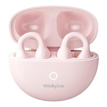 Imagem de LEN0V0 LP25 Fones de ouvido com clipe para orelha aberta, fones de ouvido sem fio Bluetooth 5.4 (Rosa)