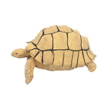 Imagem de Esquirla Tartaruga estatueta tartaruga estatueta escultura ornamento de mesa decoração do jardim tartarugas brinquedo pequena tartaruga figura para, Bege