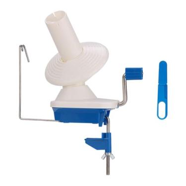 Imagem de Colaxi Enrolador de novelos de lã operado manualmente, enrolador de lã compacto, leve e de baixo ruído, enrolador de fios de lã para enrolamento de crochê e