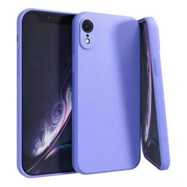 Imagem de Capa Capinha Silicone Aveludada Compatível Com iPhone XR Premium (LILAS)