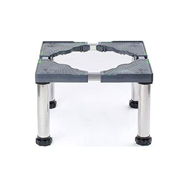 Imagem de Base de geladeira à prova de umidade suporte para lava-louças com 4 pernas altura ajustável de 25 cm, base de ar condicionado, máquina de gelo, móveis de prateleira alta, base de aço inoxidável [4 pernas-altura das pernas 25 cm]