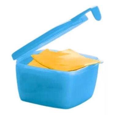Imagem de Tupperware Pote Conserva Metade Quadrado 600ml, Azul