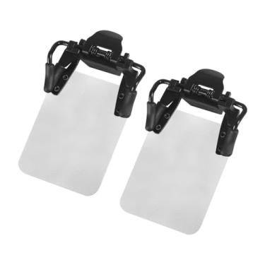 Imagem de MiOYOOW Persianas de óculos de tiro, 2 peças de máscaras para os olhos de tiro com arco, adesivos de clipe de oclusor para treinamento de tropas policiais e tiros