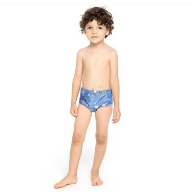Imagem de Sunga Infantil Natação Trinys Estampada Helanca