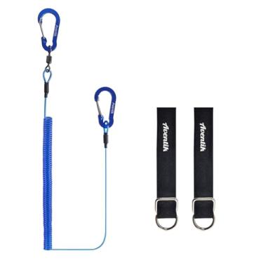 Imagem de Aventik Tiras de vara de pesca, coleira de remo de caiaque, acessórios de pesca de prancha de remo para pesca, varas, alicates, passeios de barco, remos, caiaque