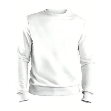 Imagem de Moleton Liso Feminino Masculino Agasalho De Friu Algodão - manu shoes,