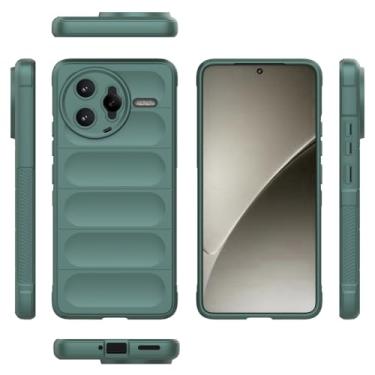 Imagem de Elubugod Capa compatível com Xiaomi Poco F7 Ultra 5G, capa para celular TPU macia compatível com Xiaomi Redmi K80 Pro 5G capa verde