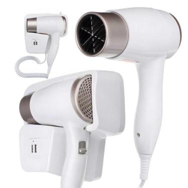 Imagem de Secador de Cabelo profissional potente 1300W - wg, 110V, Branco