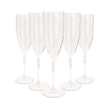 Imagem de 30 Taças de Champanhe de Acrílico Cristal 160 Ml