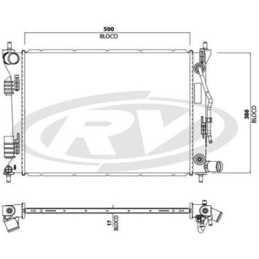 Imagem de Radiador Hyundai Hb20 S 2013 a 2021 VISCONDE 12702