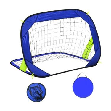 Imagem de menolana Infantil de futebol infantil líquido líquido fáceis de montagem pratica jogo de futebol de futebol de futebol para parque presente no quintal, Azul