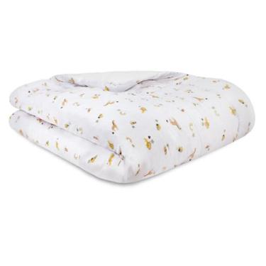 Imagem de Capa Edredom Duvet para edredom solteiro percal 200 fios Liso Estampad