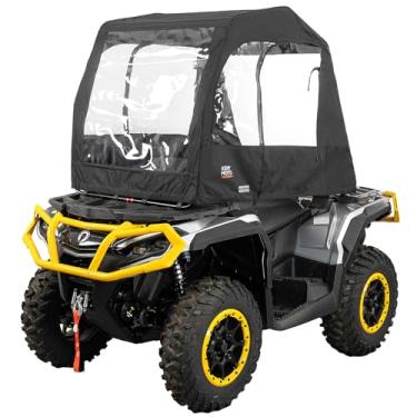 Imagem de KEMIMOTO Gabinete universal para cabine ATV, cobertura quente para quadriciclo, capa de cabine de 4 rodas resistente de visão total de inverno compatível com Polaris Sportsman Fourtrax Can-Am Kawasaki