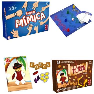 Imagem de kit Jogos Educativos Fazendo Mimica e Forca Pirata  Coluna