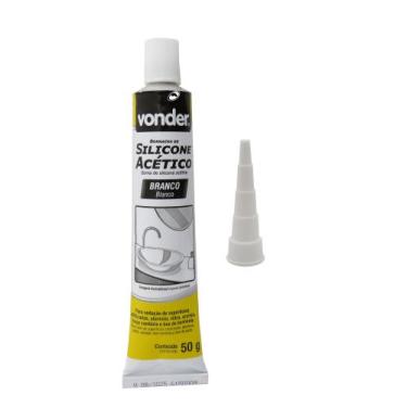 Imagem de Borracha Silicone Acético 50g Para Reparo Manutenção Uso Geral - Vonde