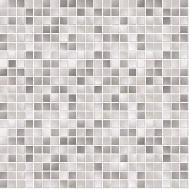 Imagem de Papel De Parede Adesivo Pastilha Prata Cinza Lavável 10m