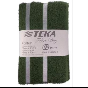 Imagem de Jogo de toalhas 2 peças teka dry (1 rosto+1 banh, VERDE 