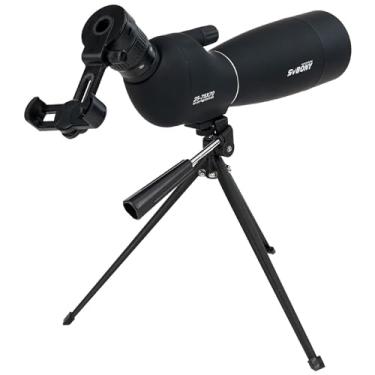 Imagem de SVBONY Telescópio SV28 PLUS com tripé, mira 25-75x70 com suporte para telefone, mira IP65 à prova de neblina à prova d'água para tiro ao alvo, observação de pássaros