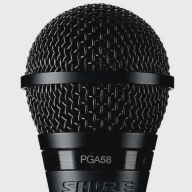 Imagem de Microfone com fio shure PGA58 xlr dinâmico cardióide