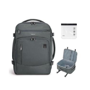 Imagem de Mochila de viagem ECOHUB Spirit Airlines 30L com porta USB cinza
