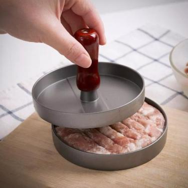 Imagem de Modelador de Hambúrguer Gourmet Caseiro Alumínio 7,5x11,5cm - shop mix