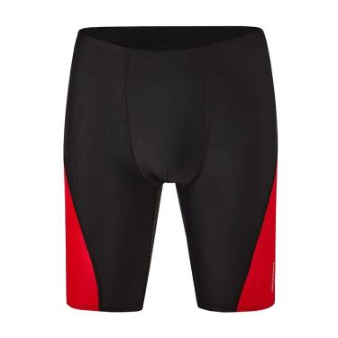 Imagem de Terno masculino Swim Jammers DEVOROPA Slim Fit Swim Fit, preto e vermelho