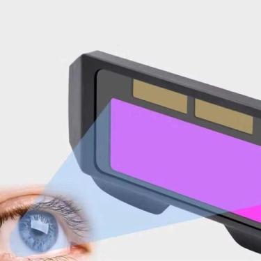 Imagem de Capacete de Soldagem com Óculos Autoescurecimento LCD - Ideal para Pla