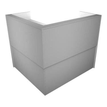 Imagem de Balcão Sobre Tampo Em "L" Cor Branco - MMF