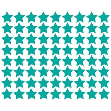 Imagem de Adesivo de Parede Estrelas Azul Tiffany 54un