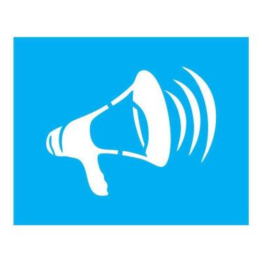 Imagem de Stencil Tamako Megafone- 20X25Cm - Ref B954