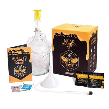 Imagem de Craft A Brew - Kit de fabricação de hidromel – Kit reutilizável para fazer seu próprio hidromel – Rende 1 galão de hidromel