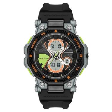 Imagem de Armitron Relógio masculino analógico-digital com pulseira de resina, Preto