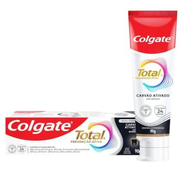 Imagem de Colgate Creme Dental Total 12 Carvão Ativado 90G