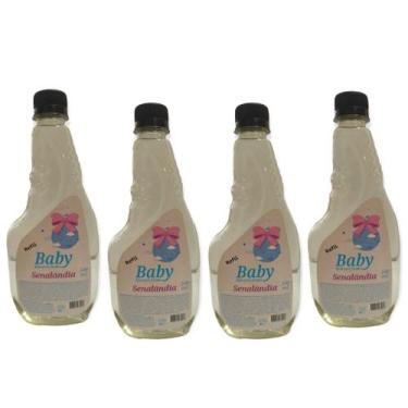 Imagem de Kit 4 Água para Tecido Refil 500ml Facilitador Para Passar e Perfumar 