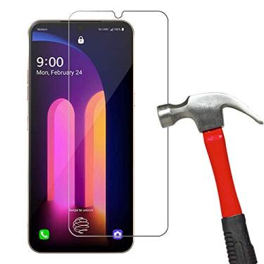 Imagem de [Pacote com 3] Protetor de tela de vidro temperado compatível com capas para LG V60 ThinQ 5G (transparente)