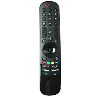 Imagem de MR21GA MR21GC Controle remoto de substituição compatível com LG 2021 UHD OLED QNED NanoCell 4K 8K Smart TV (com botão Rakuten TV)