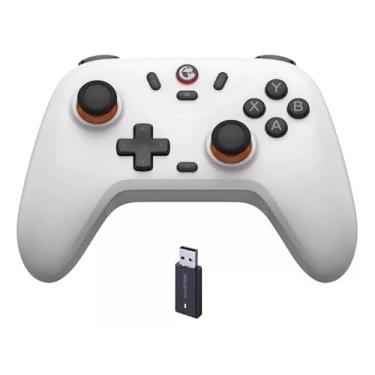 Imagem de Game.Sir Nova Lite Controlador sem fio2.4g para PC com Windows, iPhone, Android, Switch e Steam Deck, Controle Bluetooth Gamepad com gatilho de efeito Hall, Turbo, vibração Rumble(Nova Lite(Branco))