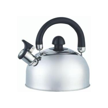 Imagem de Chaleira Inox 2 Litros Com Apito Alça Móvel c Água Quente Chá Café Coz