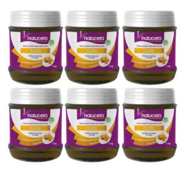 Imagem de Kit C6 Cera Quente Mel Para Depilação 1kg  Natucera - Natucera - Edhir