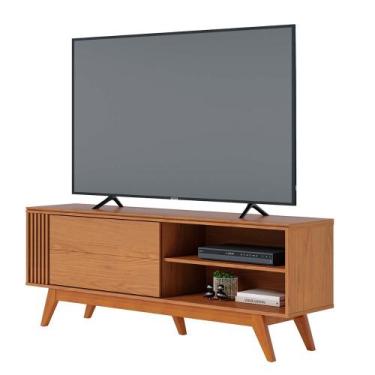 Imagem de Rack Bancada Otawa TV até 60 Polegadas Pés de Madeira Maciça - Colibri