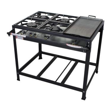 Imagem de Fogão 4 Bocas Com Chapa Alta Pressão Linha Prime Itajobi