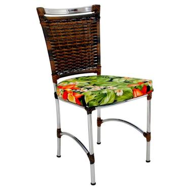 Imagem de Cadeira Em Alumínio E Fibra Sintética Jk Cozinha Edícula Argila E Saquarema