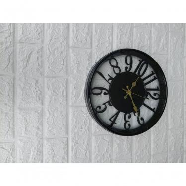 Imagem de Relógio De Parede Minimalista Decorativo Preto 30,5cm Vazado